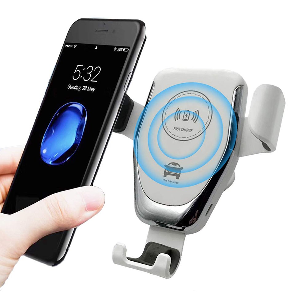 Vehicle Bracket 10W Qi Fast wireless car Holder charger wholesale android charger