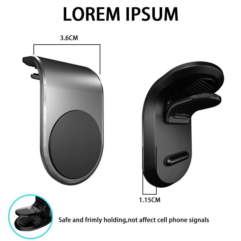 New Magnetic Air Vent Car Cell Phone Holder cellphone Dashboard Clip Mount Magnet Mobile Phone Stand for Car iphone