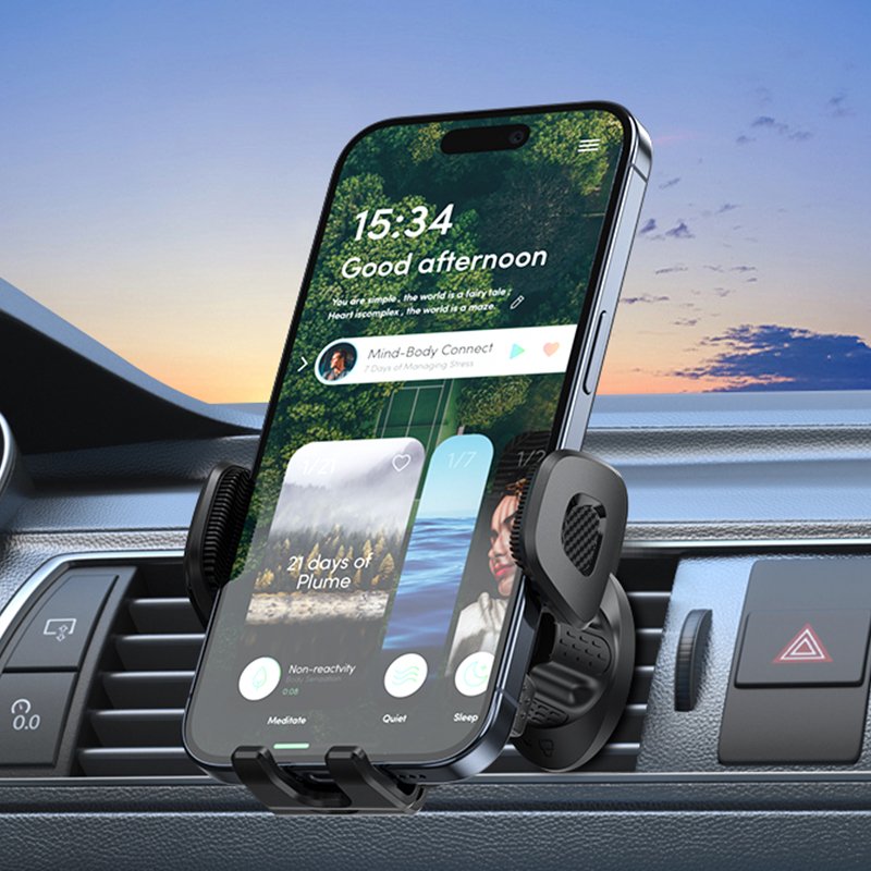 Retractable Car Air Vent Phone Mount Anti-Shake Car Mobile Phone Holders For Vehicle Hands-Free Phone Bracket