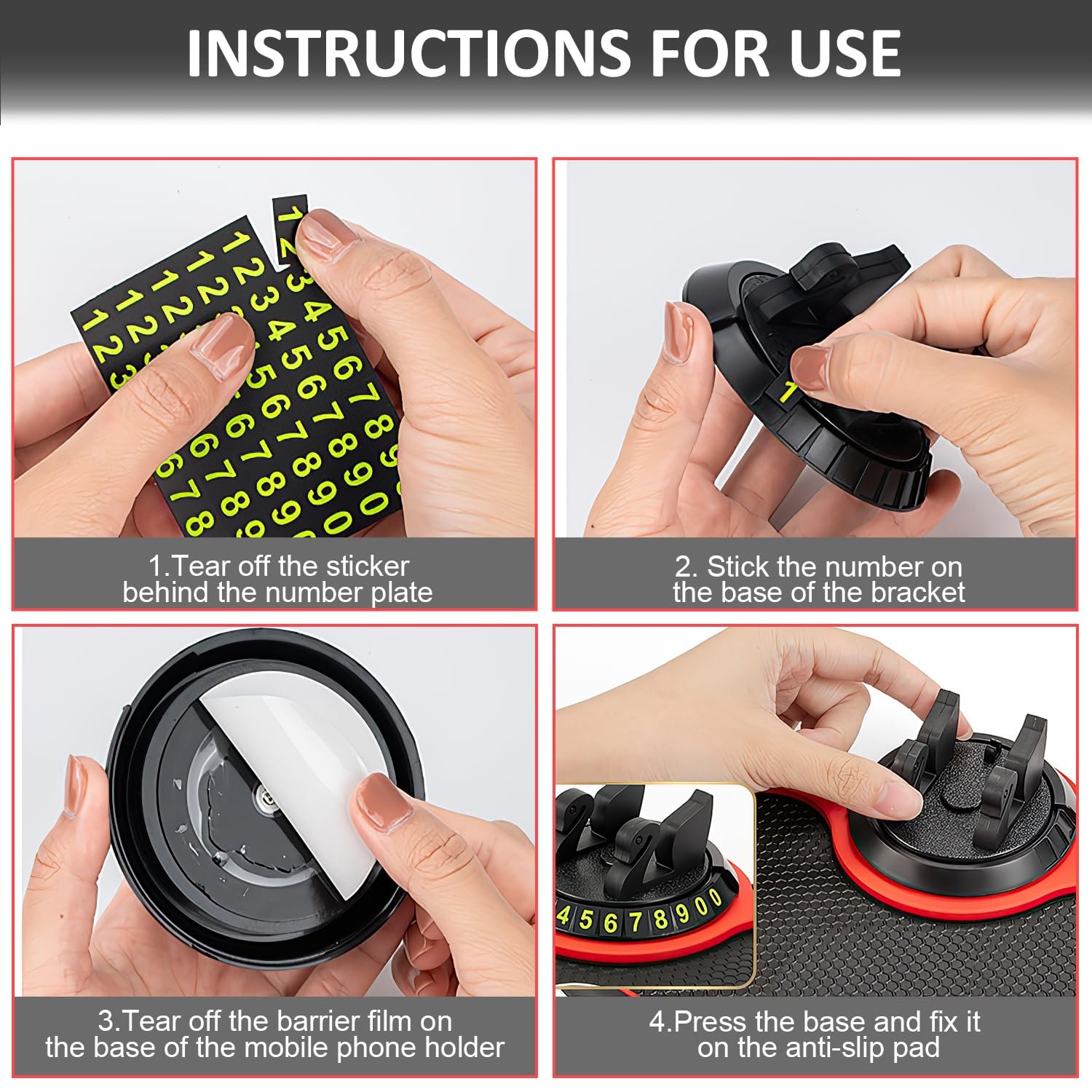 Multifunction Car Anti-Slip Mat Auto Phone Holder Non-slip Car Dash Mats Anti Slip Rug Dashboard for Cell Phone Holders