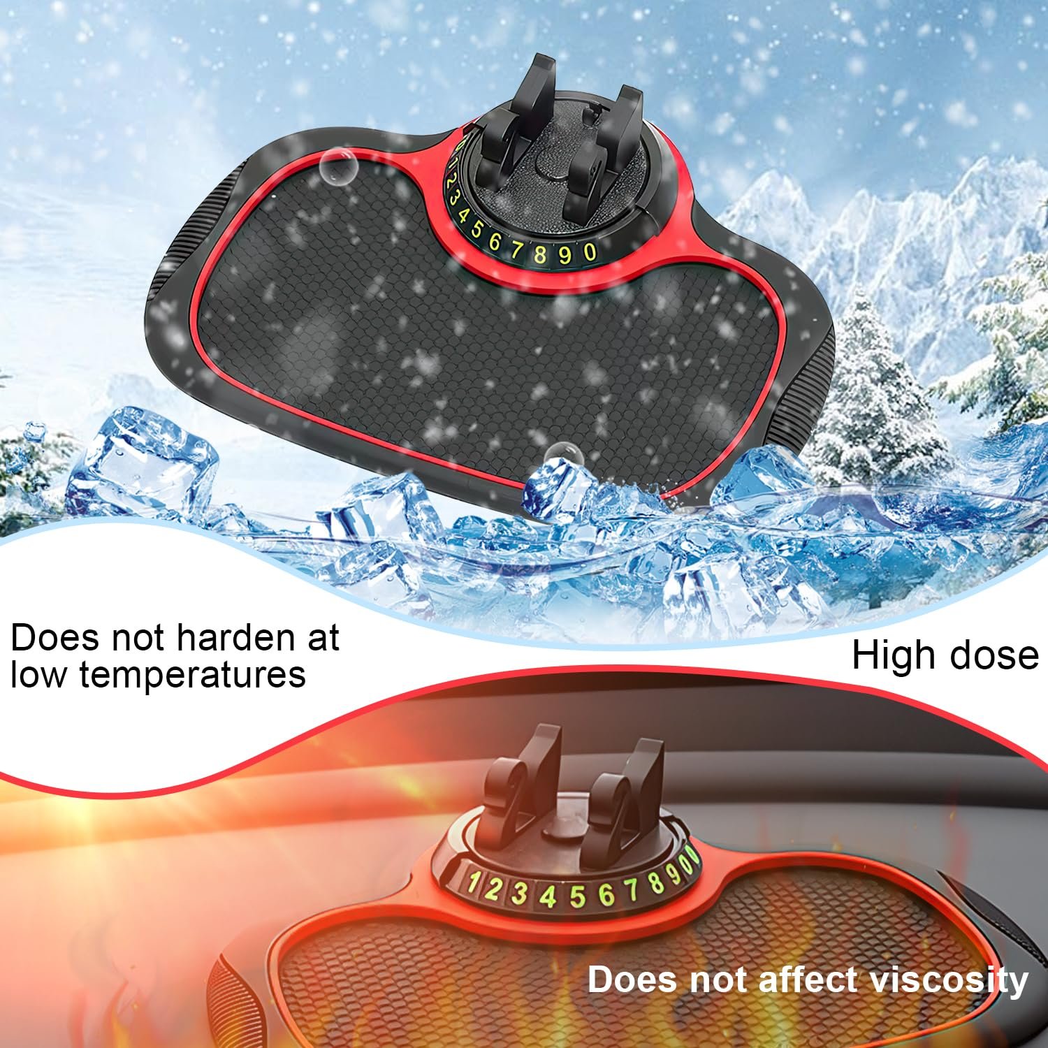 Multifunction Car Anti-Slip Mat Auto Phone Holder Non-slip Car Dash Mats Anti Slip Rug Dashboard for Cell Phone Holders