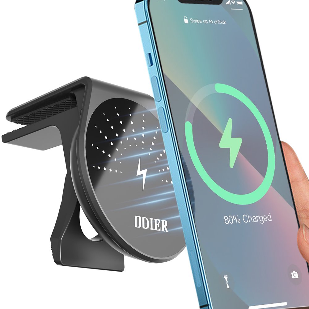 Magnetic Qi Car Mobile Phone Holder with Smart Auto Clamping USB Connectivity Competitive Price Wireless Phone Charger for Cars