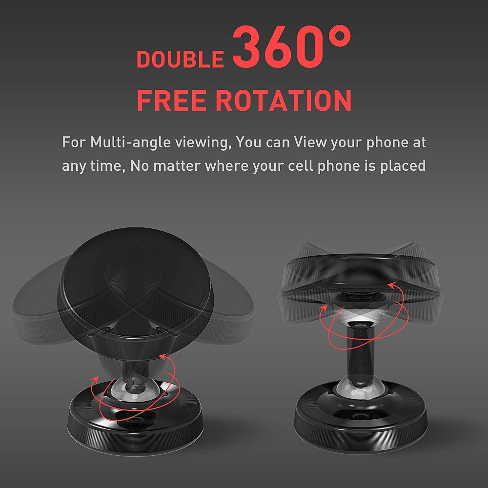 360 Degree Rotation high quality strong magnetic Car Phone Holder Dashboard Magnet Cell Phone Navigation holder