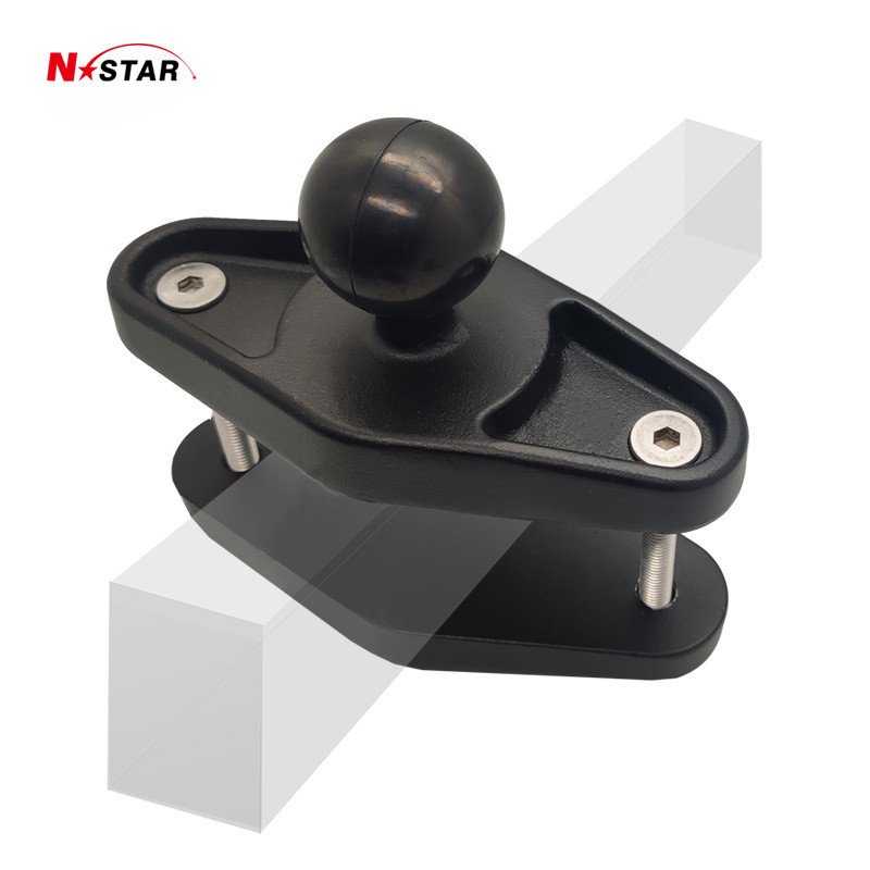 NStar VESA Agricultural Mount Rubber Drill Down Ball Plate Car Phone Tablet Holder with Socket Arm for ram