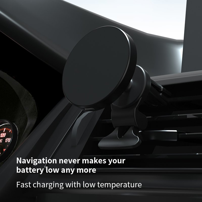 Adjustable Car Mount Charger Air Vent Car Phone Holder 15W magnetic wireless car charger