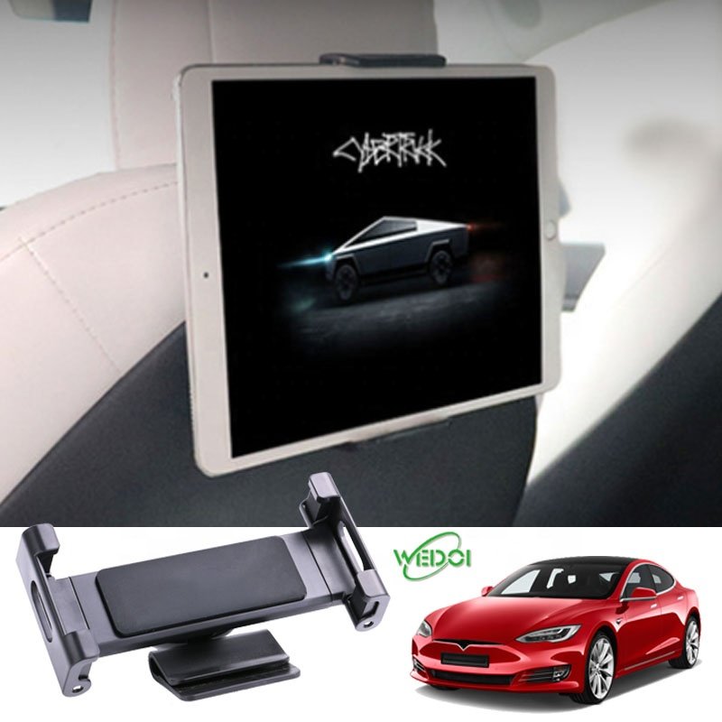 Back Seat IPAD/Mobile Holder For Tesla Model 3/Y/X/S Headrest Mount Holder Compatible with IPad Pro & Smart phone