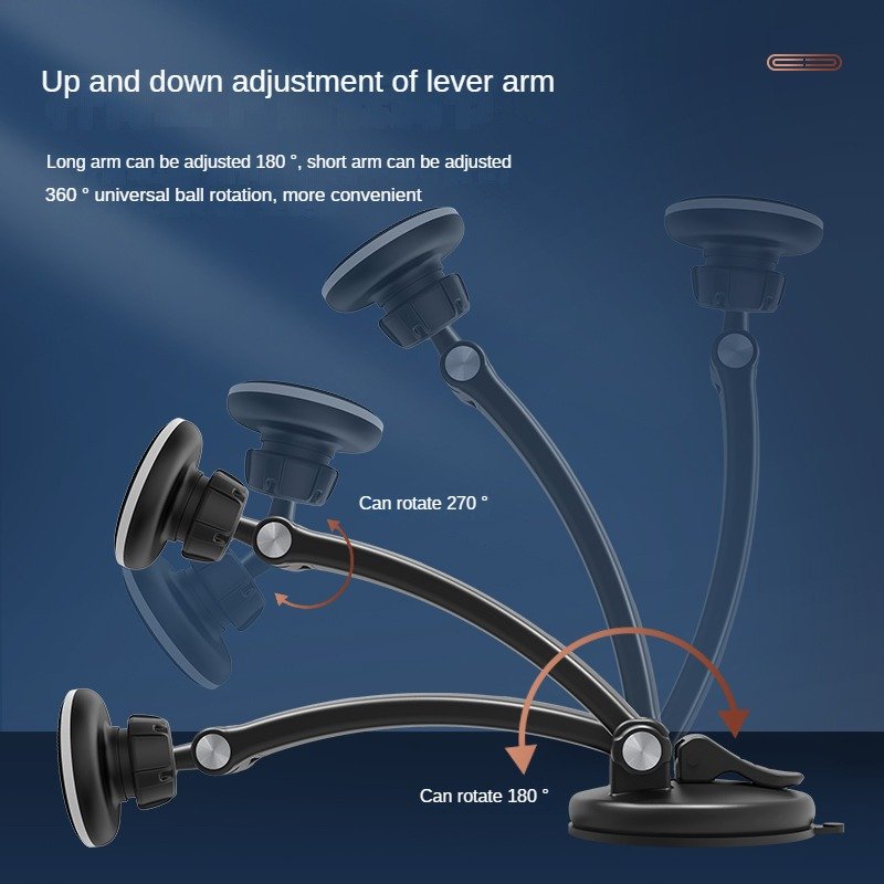 Powerful Suction Cup Washable Car Mobile Phone Holder Plastic Silicone Material Magnetic Car Phone Holder