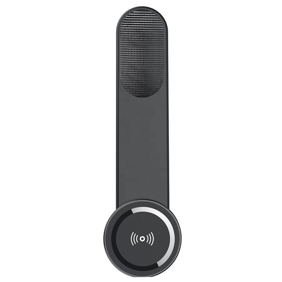 Car Interior Accessories Bendable Memory Metal 15W Wireless Charging Colorful Light Magnetic Phone Mount Holder Car Phone Stand