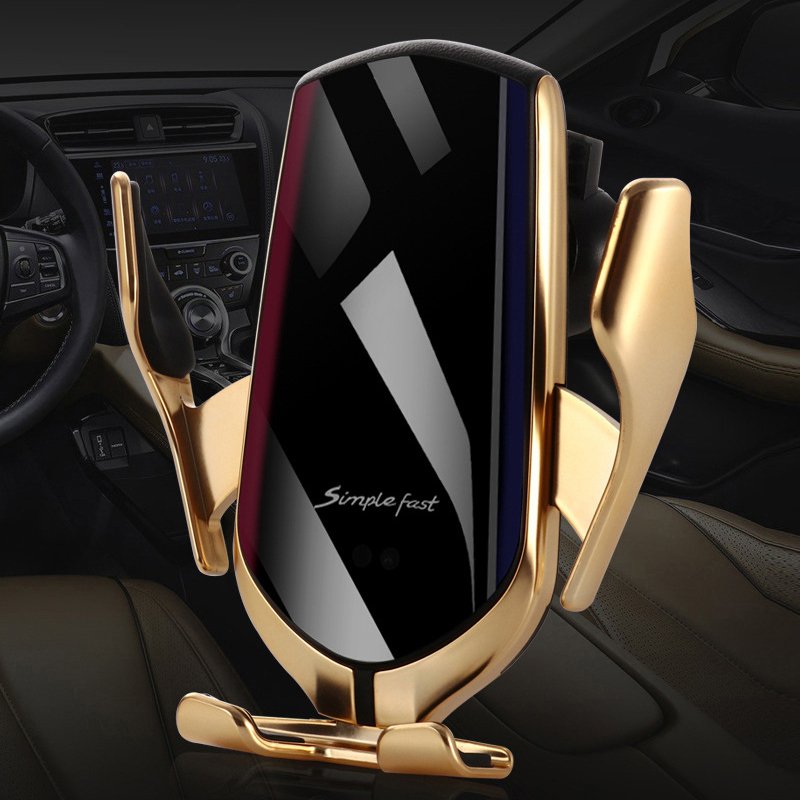 Top Selling fast quick qi wireless charger 10w car Phone Holder R2