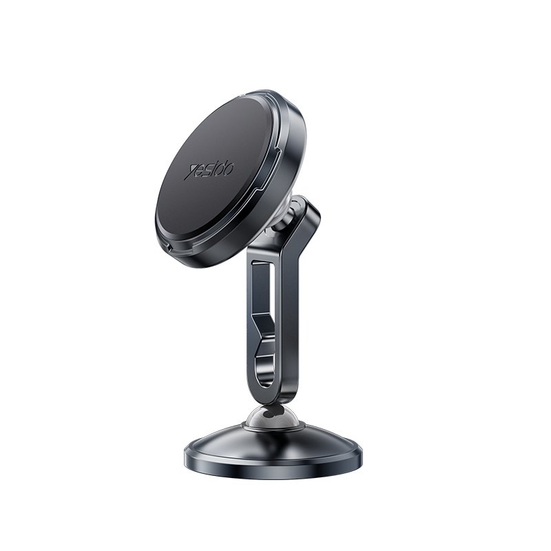 Yesido Zinc Alloy 360 Incremental Rotation Dual Ball Head Design Metal Car Magnetic Phone Holder