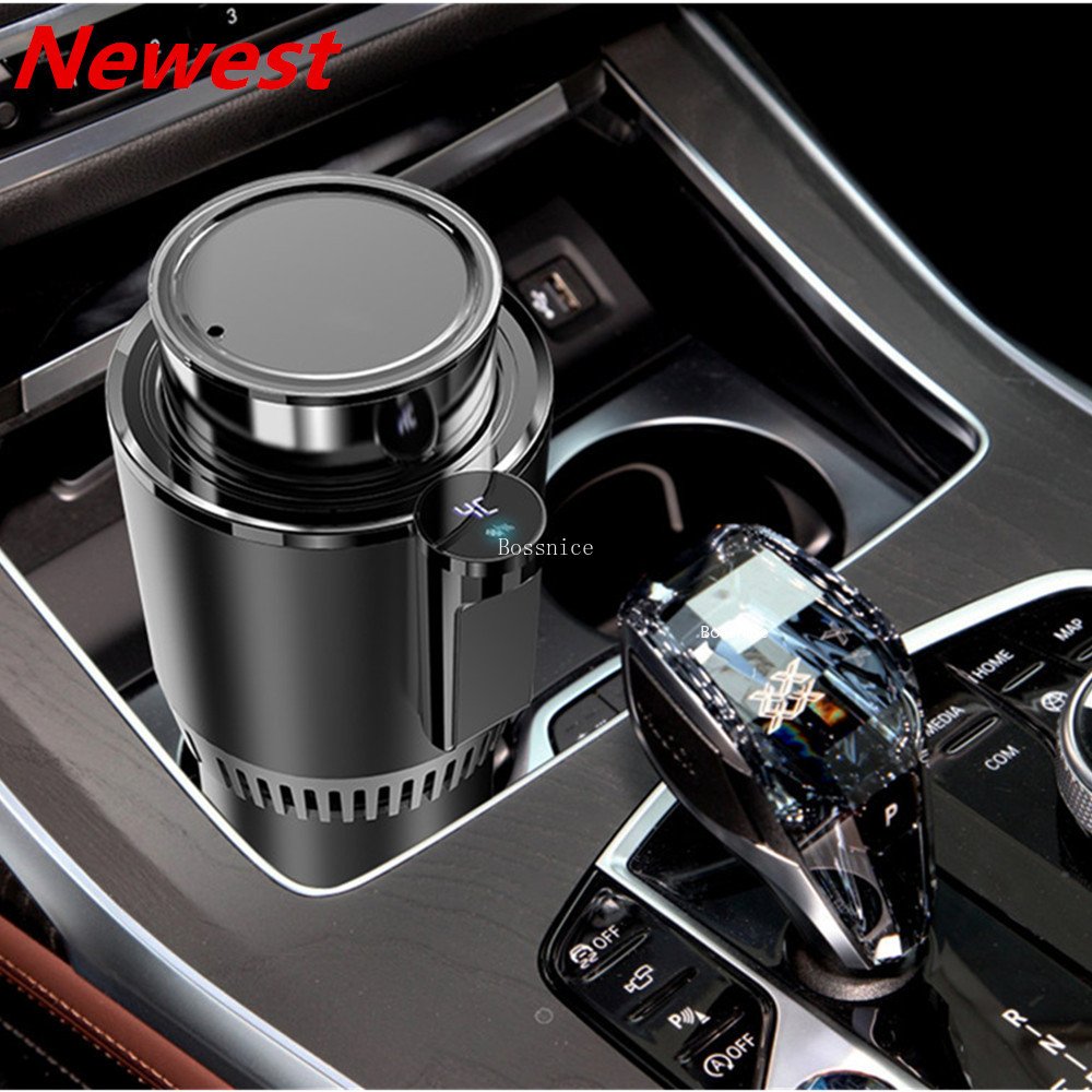 DC12V Smart Cup Mug Holder Summer Drink Car Armrest Console Cooler and Warmer Beverage Tumbler with Heating Cooling Features