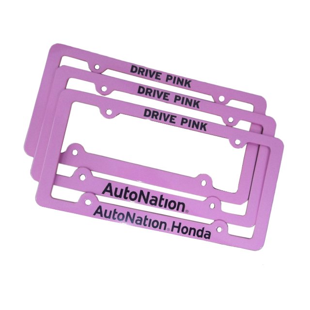 Custom Personalize Logo Shape Design Colorful Printing Aluminum license Plate Frame
