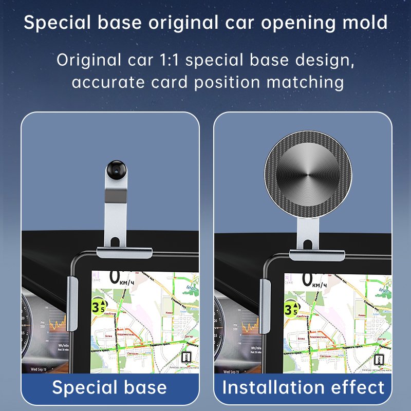 Aluminum Alloy Car Mount Mechanical Car Mount Car Phone Holder For Tesla Special Screen Base