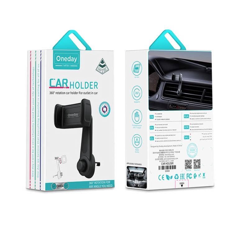 Top Quality Oneday OH04 360° rotation car holder For outlet in car Supports Most Air Vent Unique Design Mount Holders