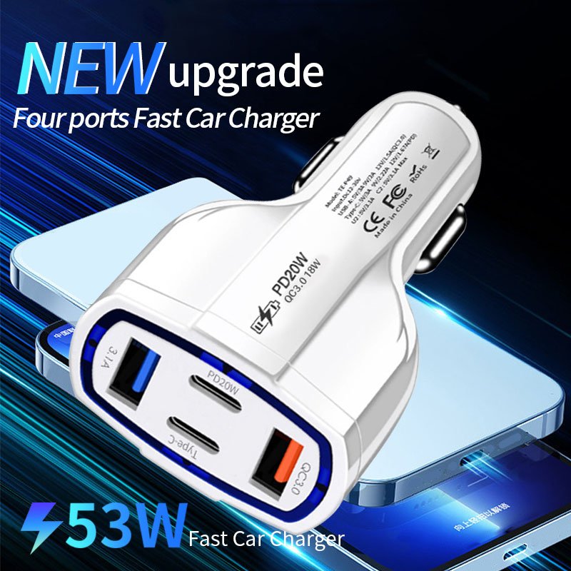 P49 Electric Car Charger Mobile Phone Charger for Car Charger 15W Car Fast Charging Phone Holder