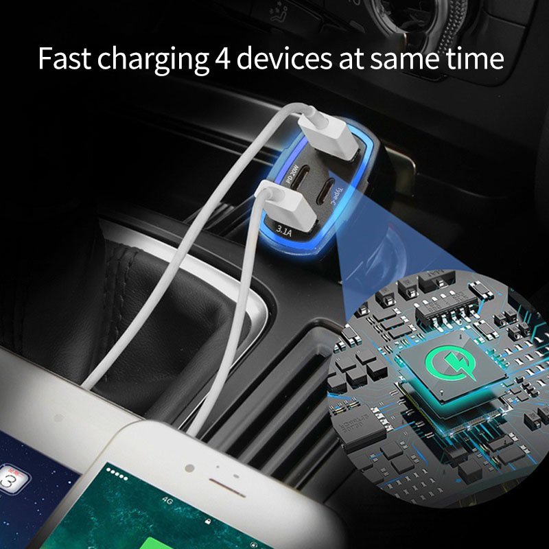 P49 Electric Car Charger Mobile Phone Charger for Car Charger 15W Car Fast Charging Phone Holder