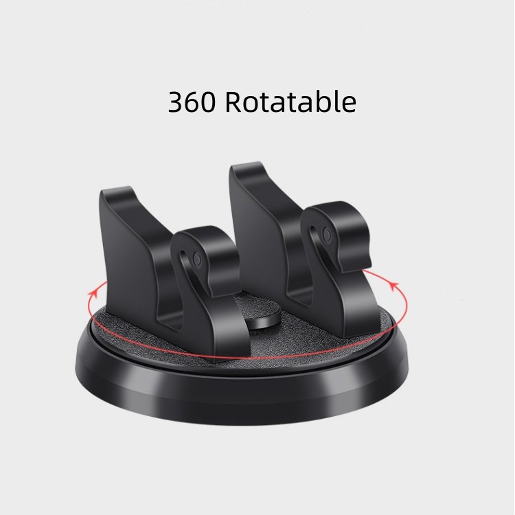 Black Swan 360 Rotatable Removable Non-Slip Sticky Car Dashboard Pad Mobile Cell Phone Holder