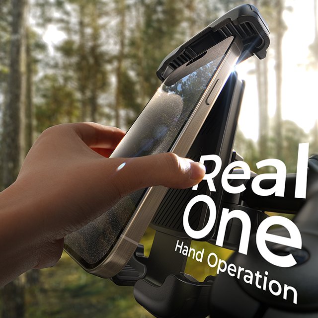 LISEN The New Listing Motorcycle Mini Phone Holder Motorcycle Bike Phone Stand for iPhone 4.6-7in Smartphones