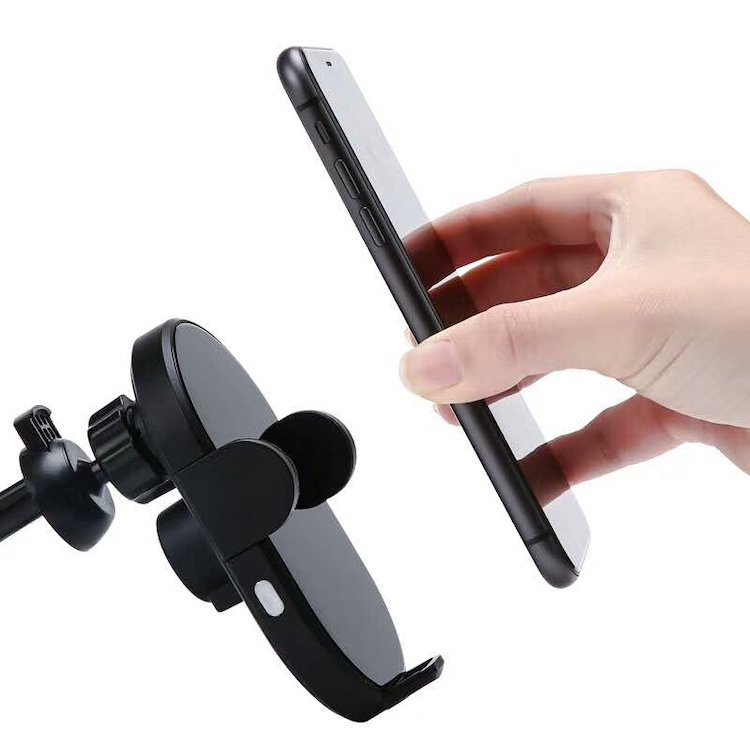 H5 Smart Infrared Sensor Auto Clamping Mount Qi Fast Charging Mobile Phone Holder 15W Magnetic Wireless Car Charger