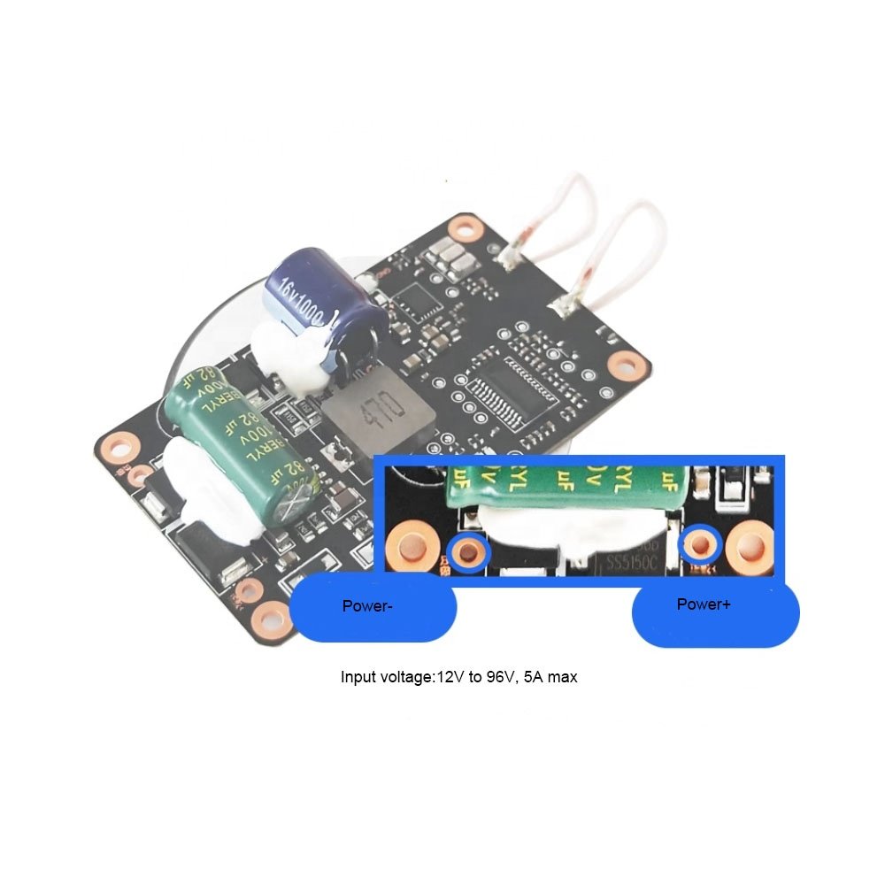Taidacent 12V 24V 48V 76V 96V High Voltage 20W Car Hidden Wireless Charger Board Smart Car Wireless Phone Charger Holder Module