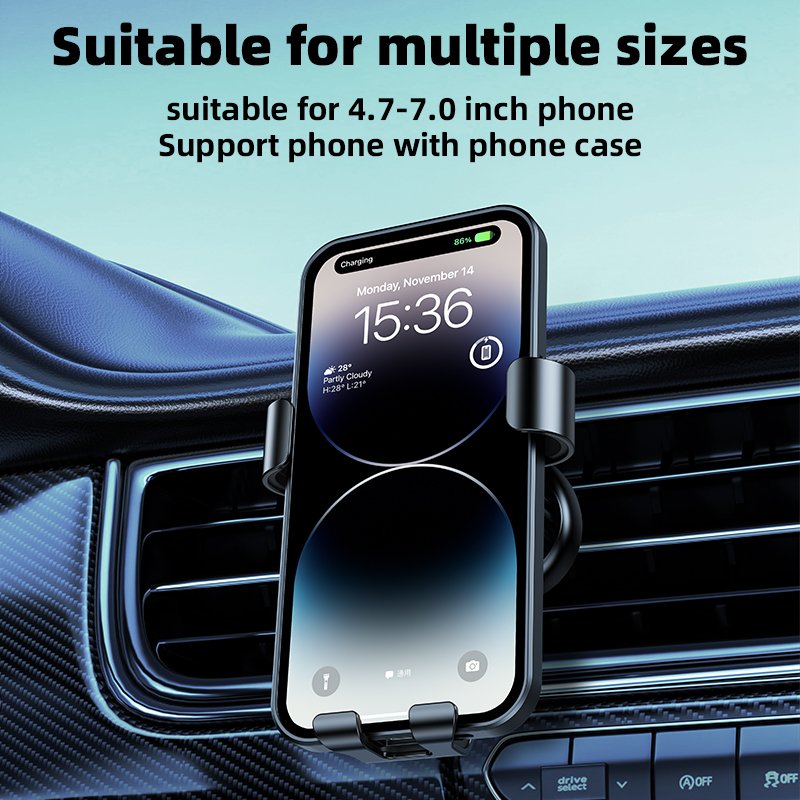 Air Outlet Gravity Car Phone Holder for Car Phone Mount