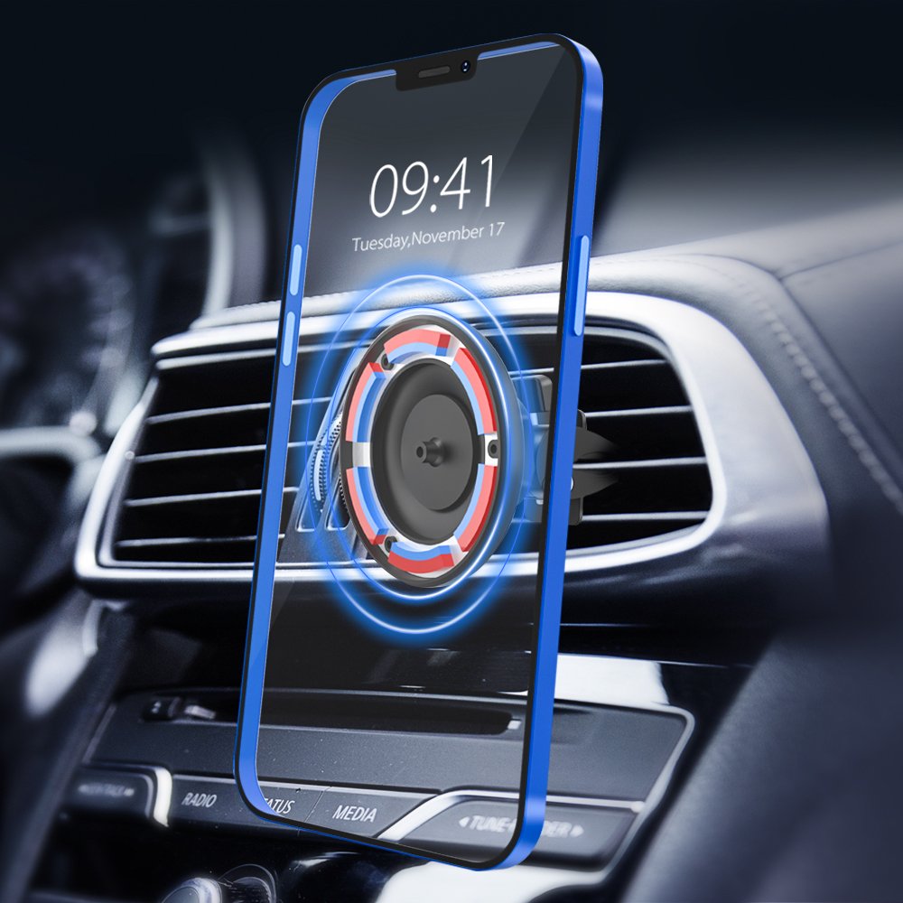 Magnetic Car Vent Holder Mount Ring Strong Car Phone Holder Mount for iPhone 13 12 Pro Max Mini