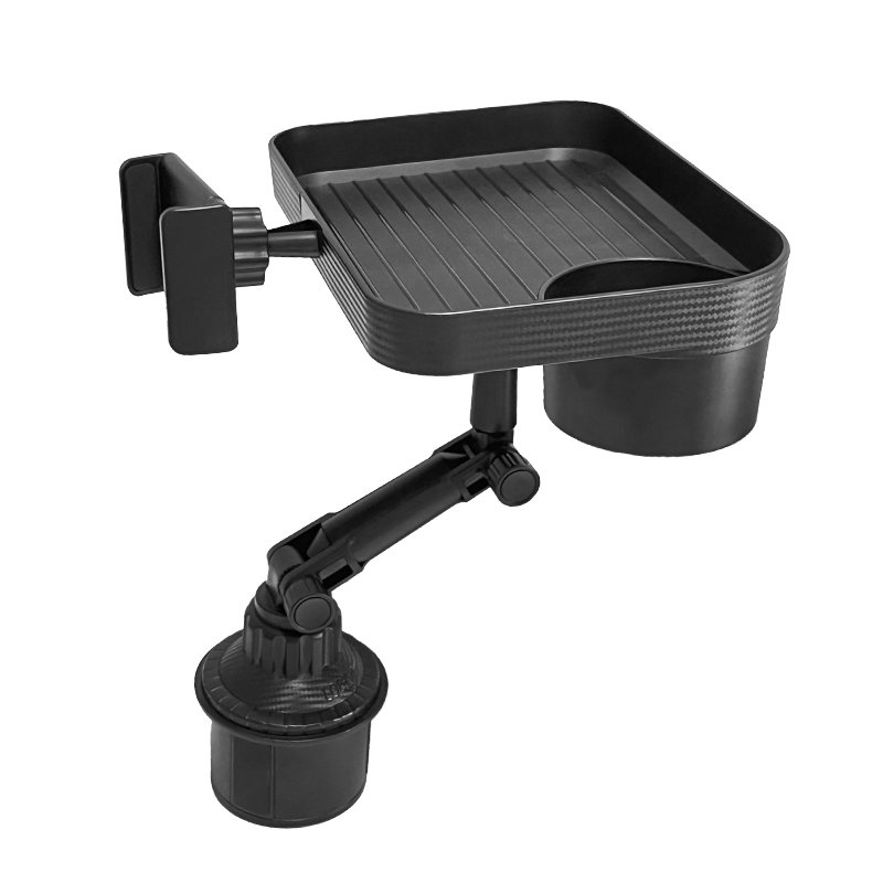 NEW universal Multi-funtional High Quality Black 360 Degree Rotatable Car Cup Holder Food Snack Cup Car Holder Food Eating Tray