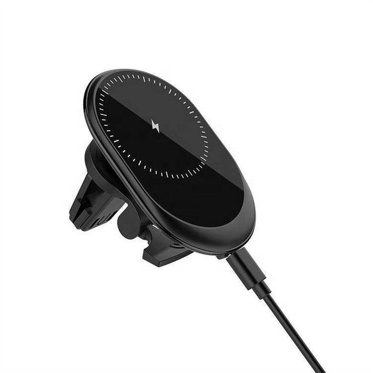Air Vent Mobile Phone Holder Stable Electric Rotatable Wireless Magnetic Charger Car 15W Fast Charging
