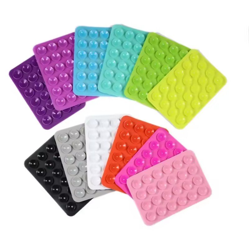 Custom single Side Anti Slip Suction Cup Silicone Suction Mobile Phone Holder Silicone sucker Phone Case Sticky Grip