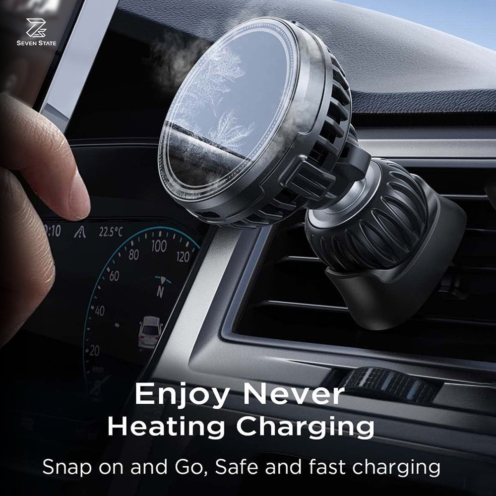 Magnetic Wireless Charger For Car Super Strong Magnet Phone Holder Stand 15 W Fast Charging Car Mount