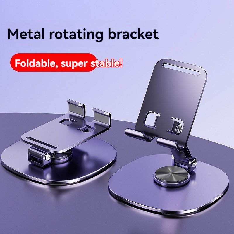 Metal mobile phone stand desktop 2024 new model suitable for iPad tablets can rotate and lift 360 degrees