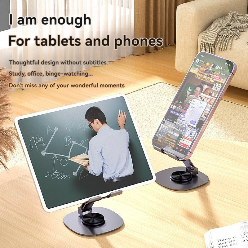 Metal mobile phone stand desktop 2024 new model suitable for iPad tablets can rotate and lift 360 degrees