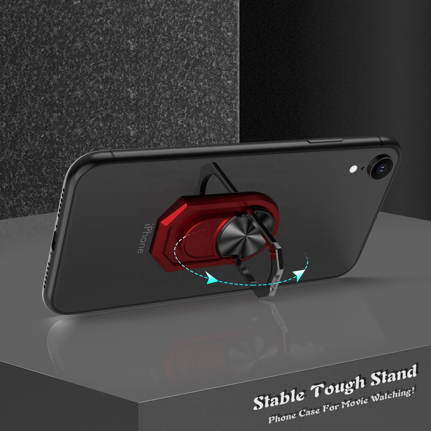 Smartphone Accessories Metal Phone Kickstand Magnetic Car Mount Ring Holder Finger Stand for Cell Phone