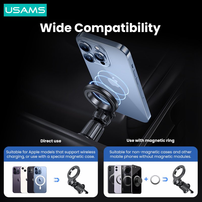 USAMS ZJ075 Hot Model Magnetic Phone Car Holder Phone Car Holder Adjustable Cell Phone Holder For Car