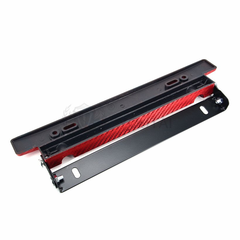 JDM racing car modification ABS license plate frame rotating carbon look license plate frames holder
