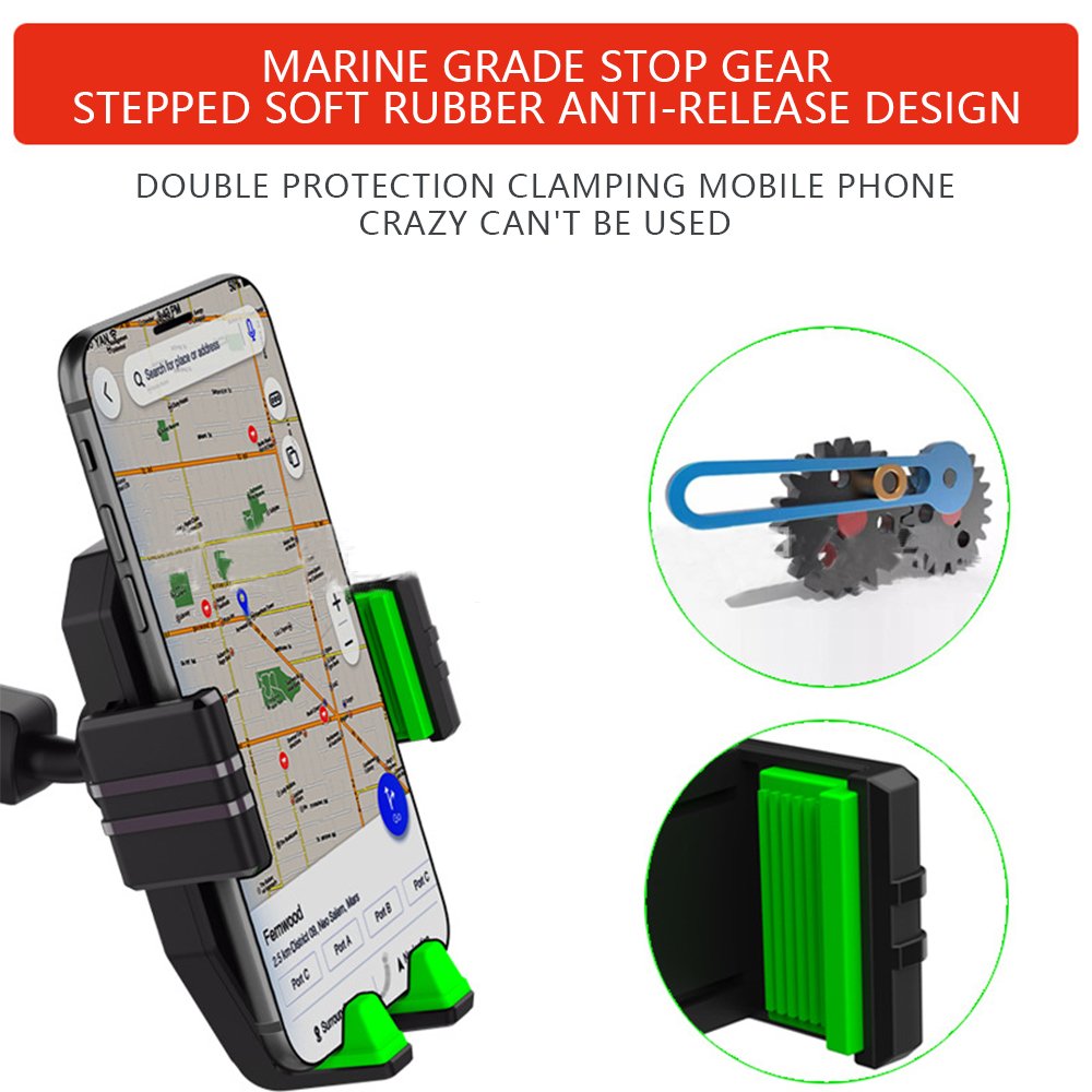 Shockproof Stable Bracket Cell Phone Pad Mount Excavator Windshield Long Large Suction Off-road Car Truck Mobile Phone Holder