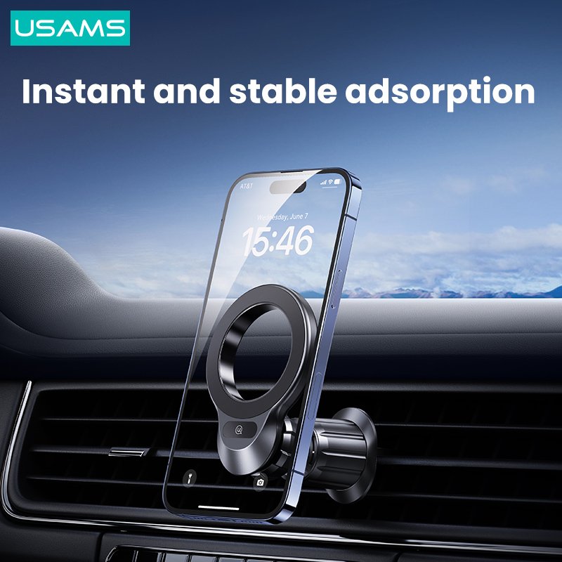 USAMS ZJ075 2024 phone accessories adjustable dashboard car holder strong magnetic car cell phone holder for all phones