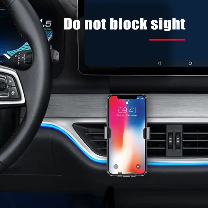 Universal Gravity Auto Phone Holder Car Air Vent Clip Mount Mobile Phone Holder Cell Phone Stand Support For iPhone For Samsung