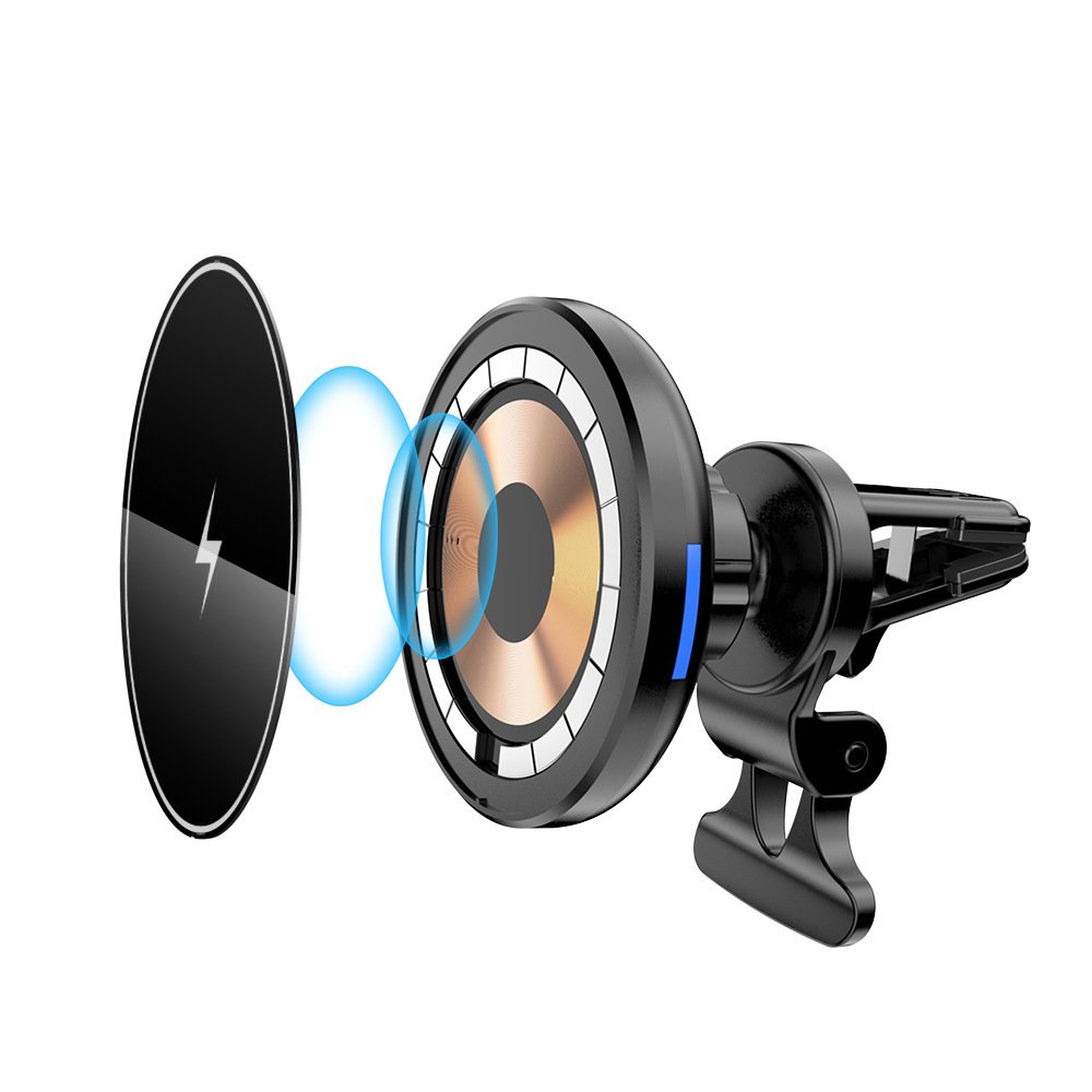 Mobile Phone Charger Holder Cellphone Accessories Mount Auto Magnet 15W Wireless Fast Car Charger for Iphone