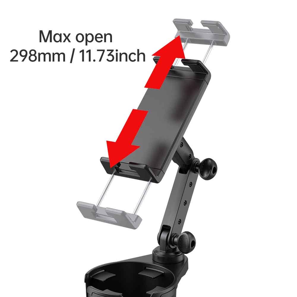 large 2 in 1 car cup holder phone tablet PC mount extendable base Car Cup Holder mobile car holder