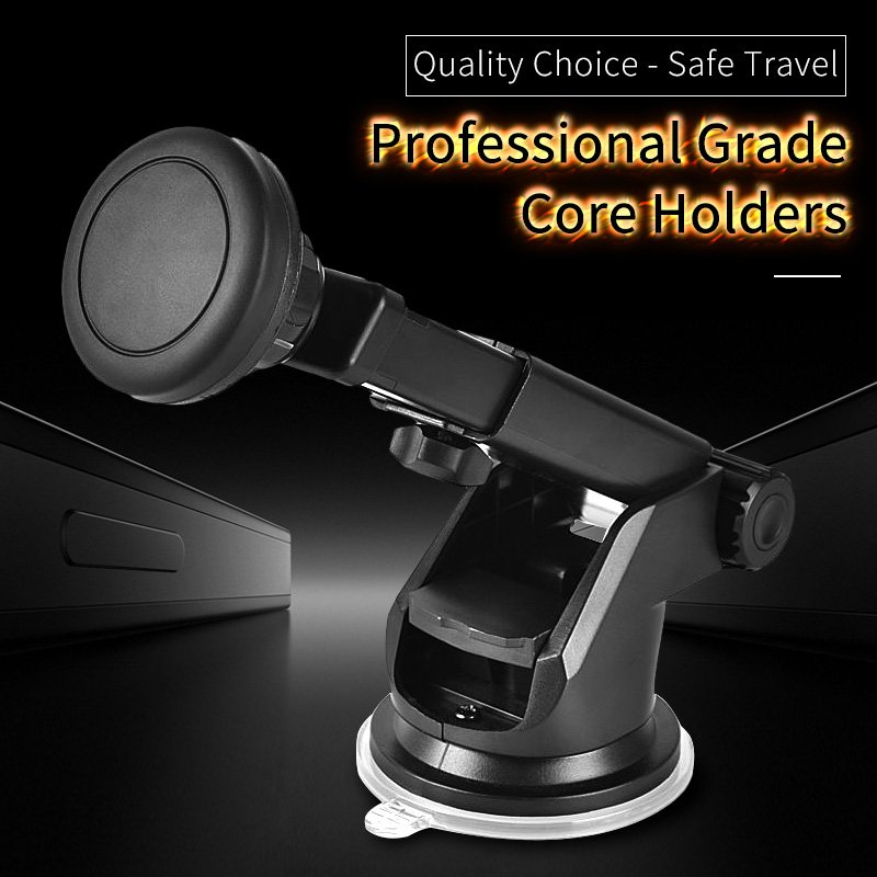 Long arm 360 rotating universal car holder strong suction dashboard magnetic car phone holder car accessories