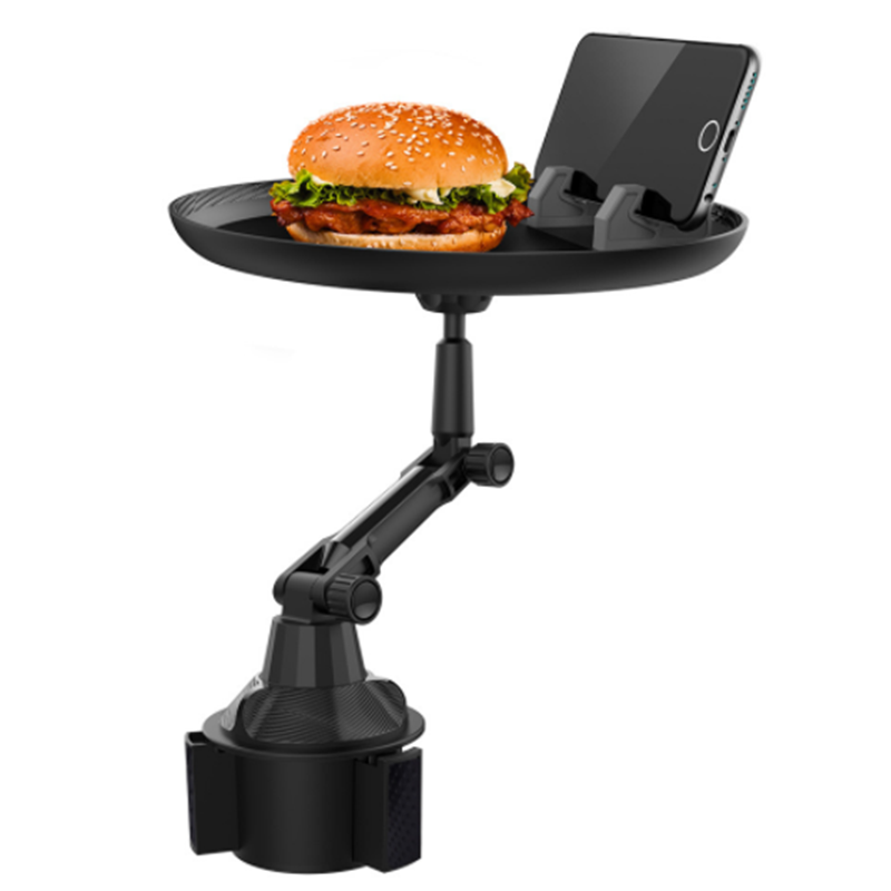Car tray car rotating bracket travel beverage cup holder coffee table food tray 360 degree rotating tray