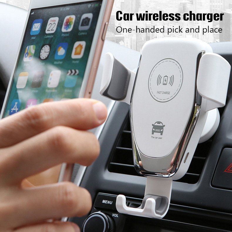 Hot Selling Q12 Car Phone Holder 10W Wireless Car Charger Fast Charging Car Wireless Charger for iPhone Samsung LG