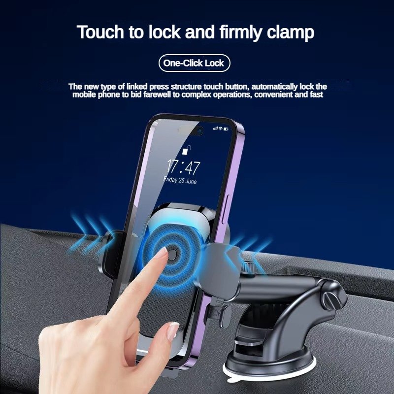 Yipin 2024 New Universal 2 In 1 Set 360 Rotation car holder Air Vent Dashboard Mobile Stand Car Phone Holders For Car Mount