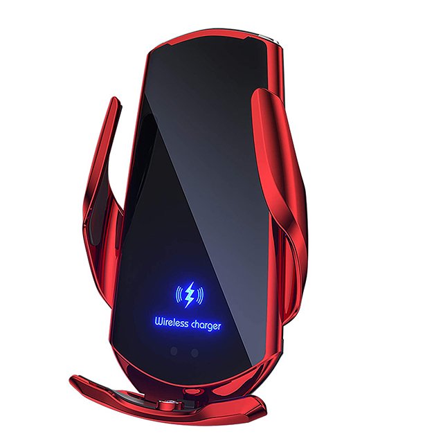 Wireless car charger mount 10W Fast Charge Auto Clamping Smart Sensor wireless charger car phone holder