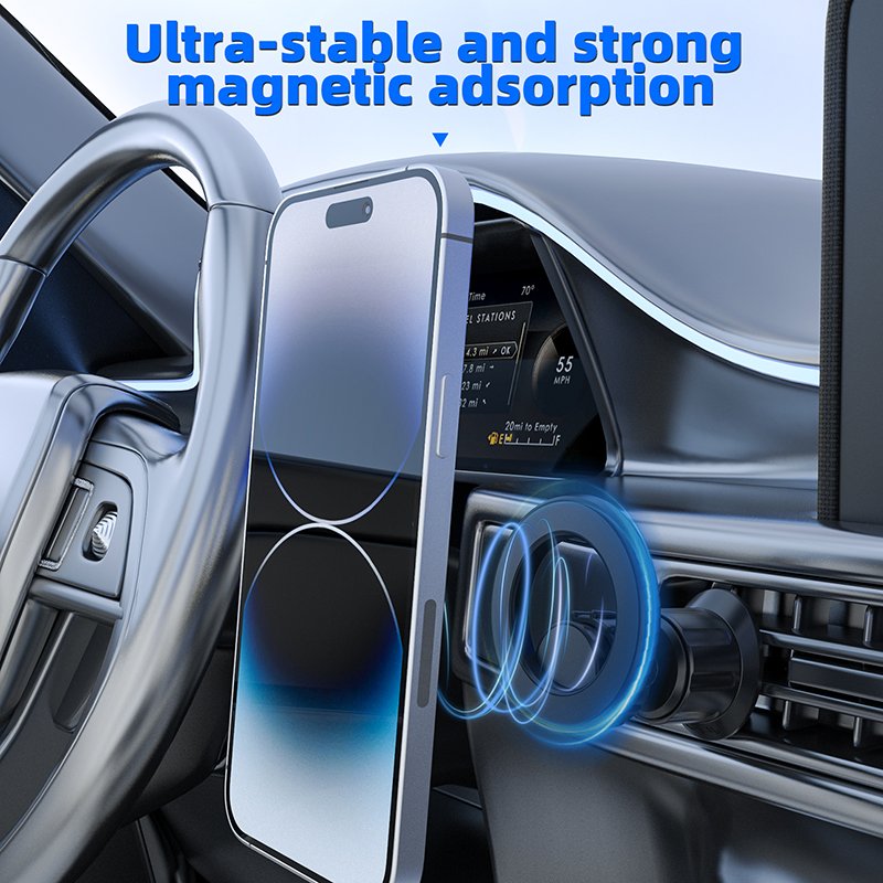 Honyjor 360 degree Rotation Magnetic Phone Holder for Car, Car Holder Mount Dash Phone Mount Car Fit for most SmartPhone