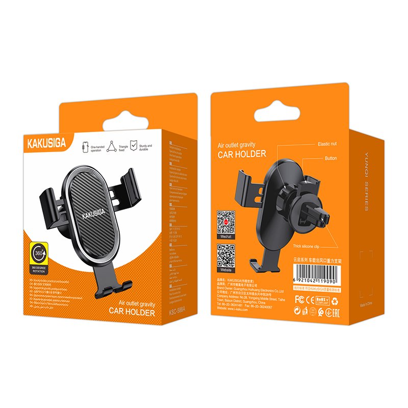 KAKU New Hot selling Cellphone Holder Gravity holder for vehicle air outlet Car phone holder