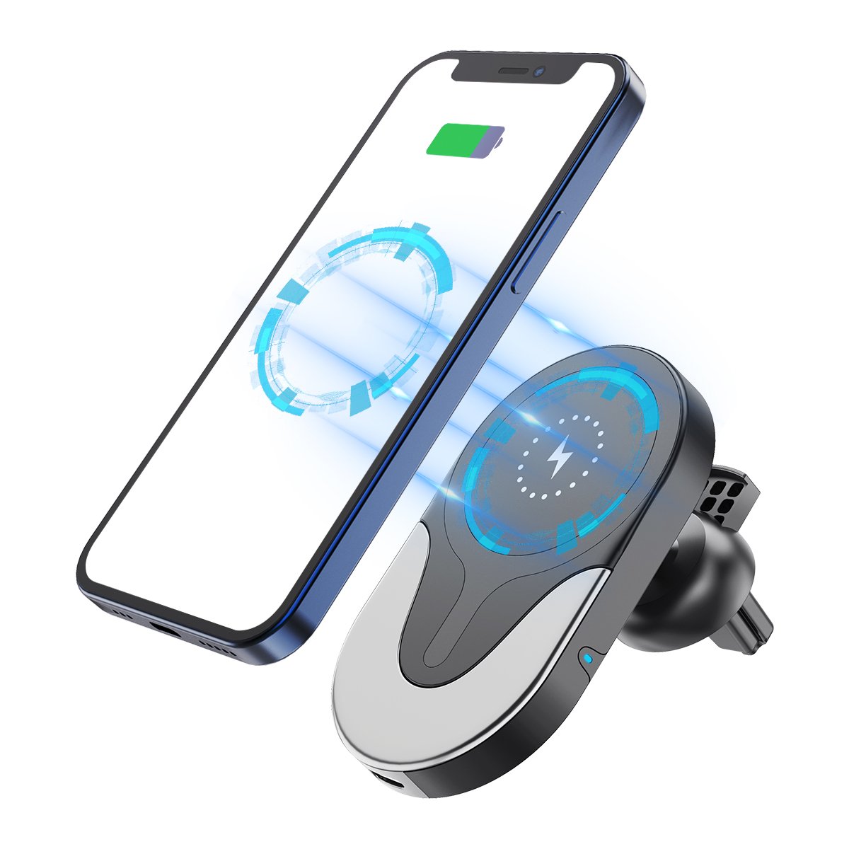 Cheap Phone Accessories Smart 15W Fast Smart Magnetic Wireless Car Charging Phone Holder for Car with Wireless Charger