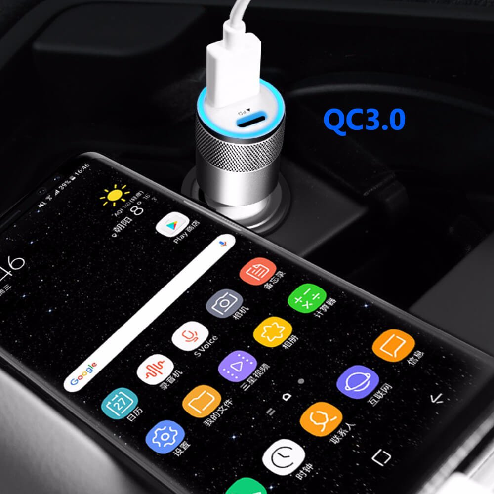 Fast Charging Car Charger PD 20W QC 3.0 car phone charger