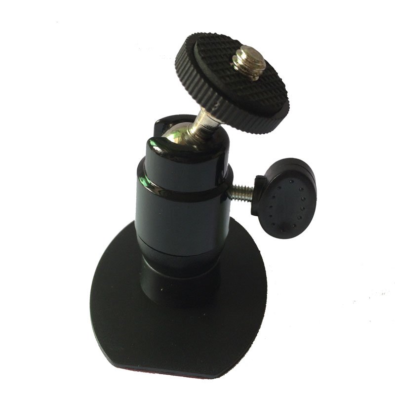 Sticky Adhesive Camera Mount Car Holder with 1/4 Rotating Metal Screw Head for Dashboard Windshield